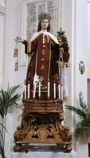 Statua Madonna del Carmine