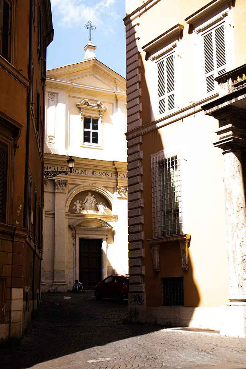 Vista da Via del Carmine