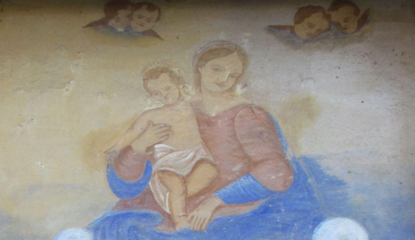 Particolare dell'affresco